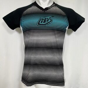 Troy Lee Designs MotoCross Skyline Blue Striped MotoX Jersey Women's MEDIUM